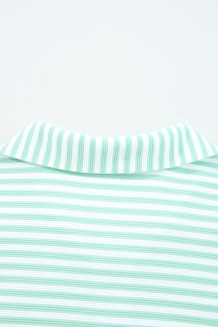 Reign Zip Collar Pullover Long Sleeve Top