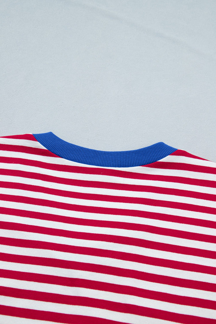 Skye Stripe Trim Tee Set