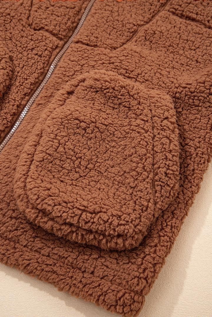 Bethany Up Hooded Sherpa Jacket