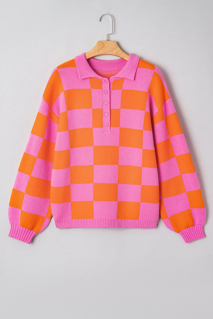 Meredith Polo Collar Baggy Sweater