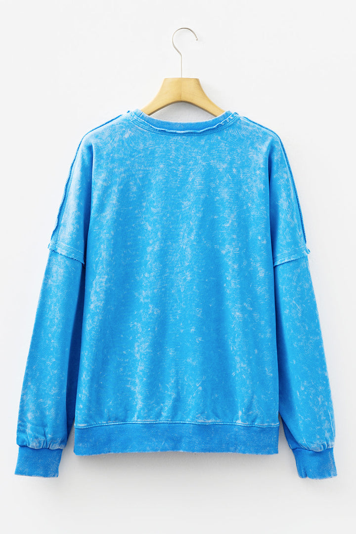 Adalynn Seam Double Patched Pullover
