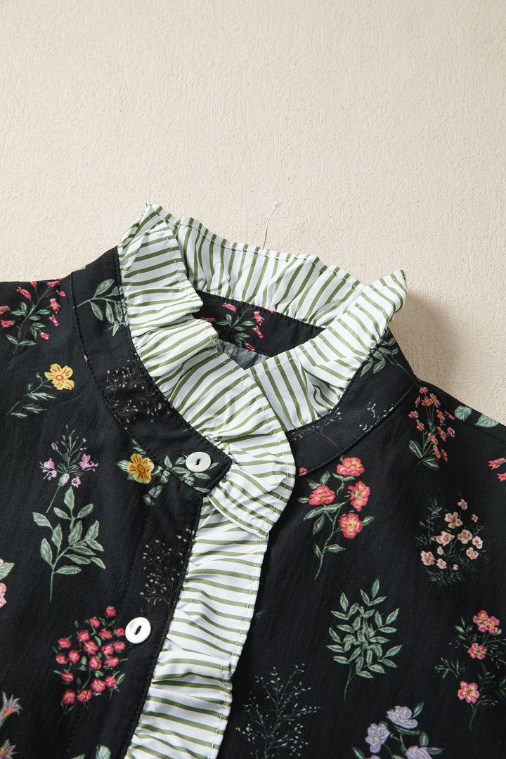 Aliya Short Sleeve Floral Shirt