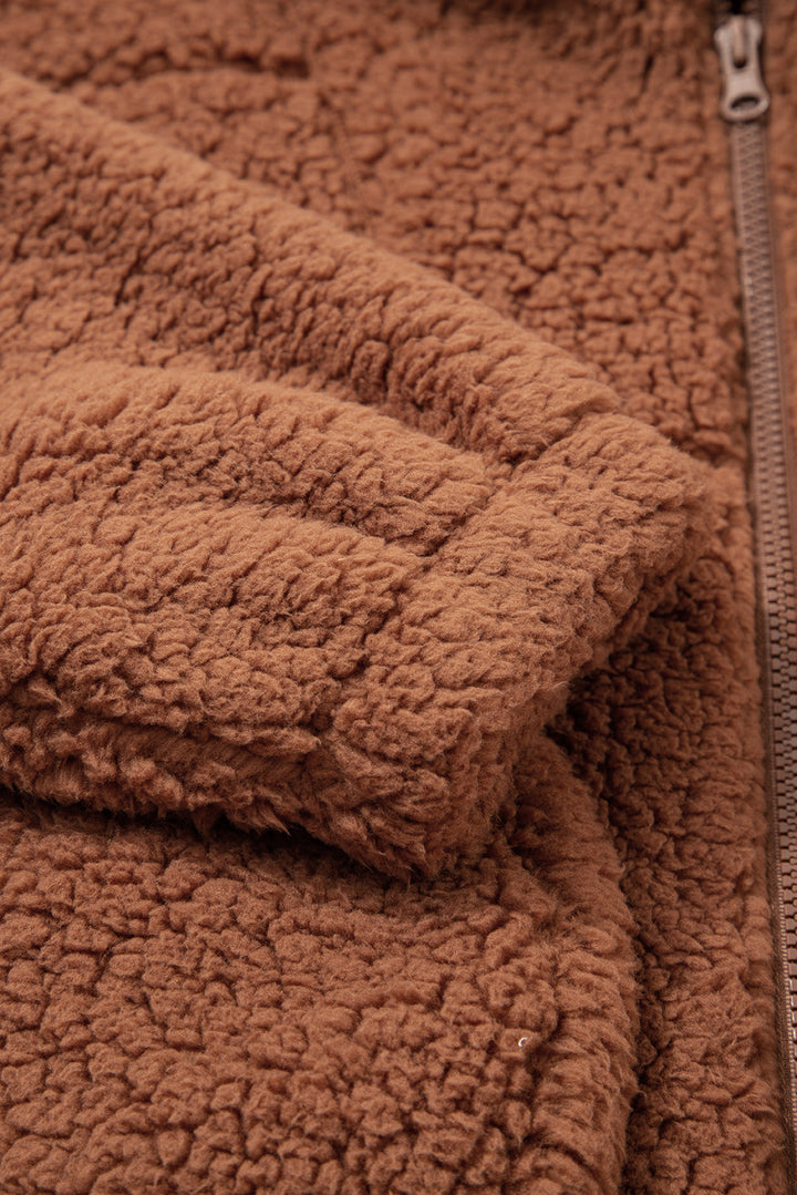 Bethany Up Hooded Sherpa Jacket