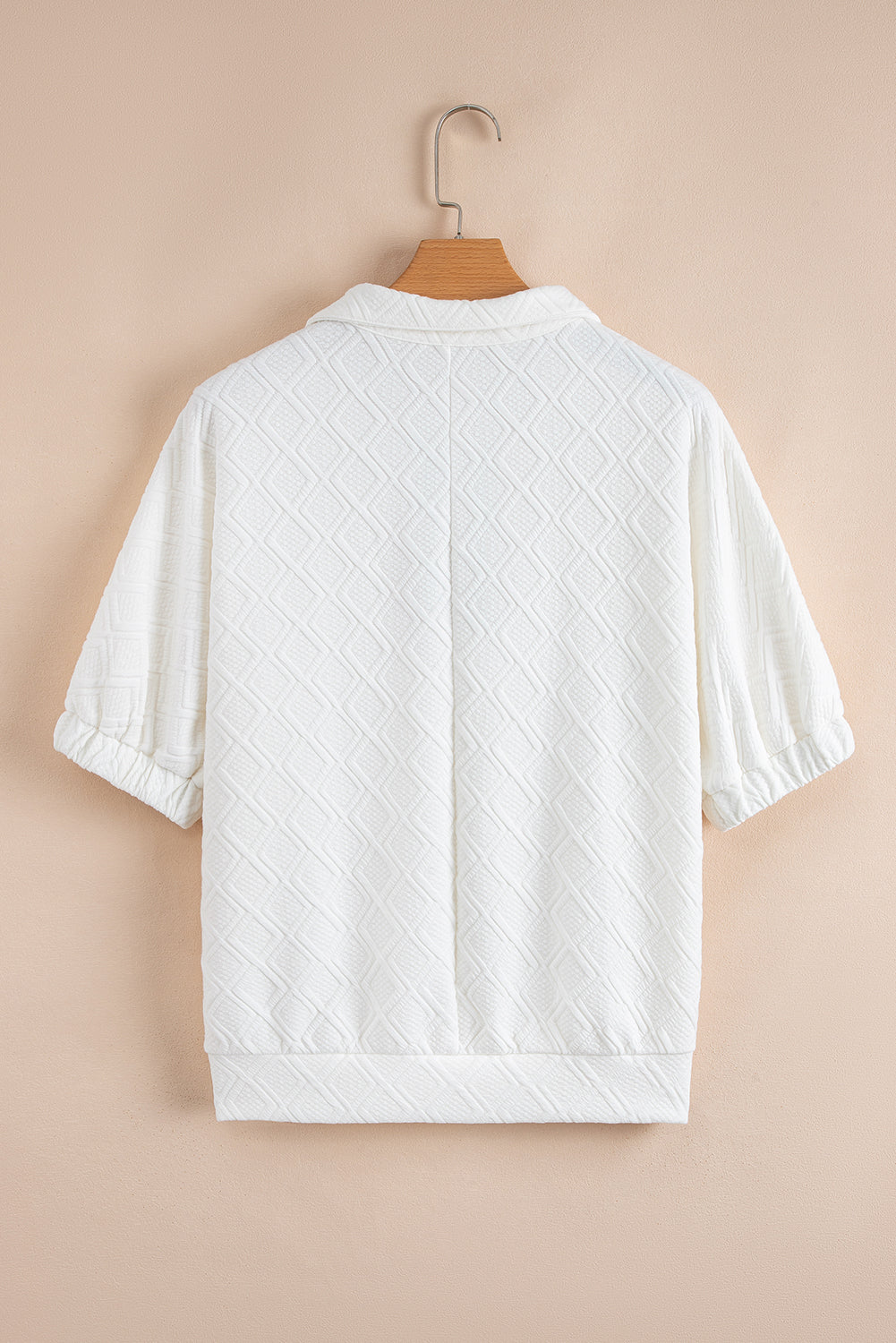 Kami Striped Collar Textured Blouse