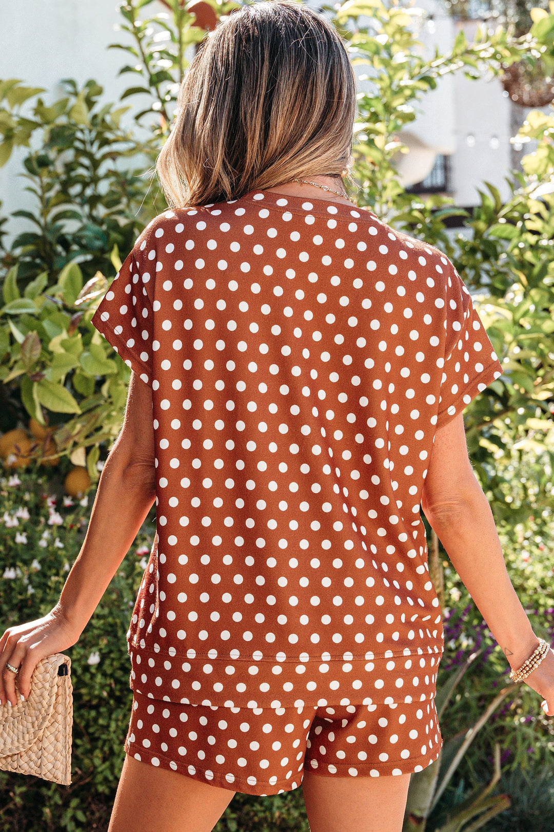 Ruthie Dot Print Short Set