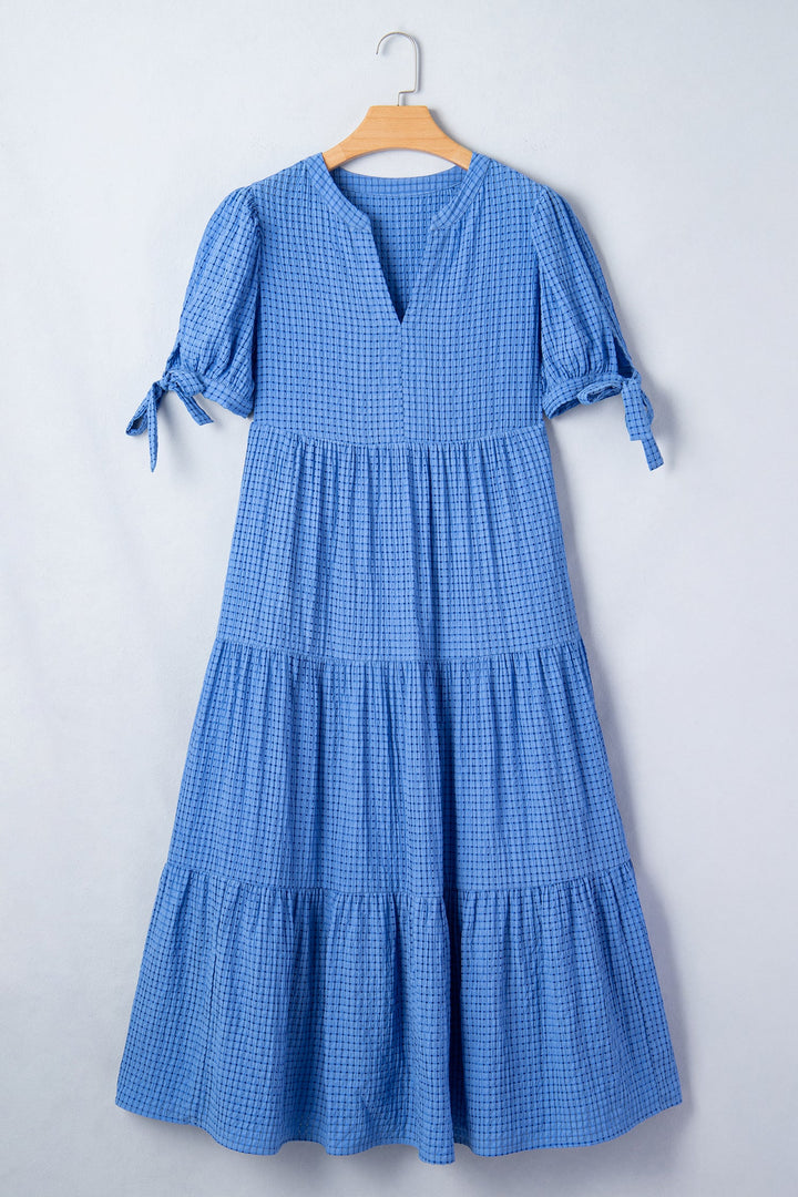 Madelynn Sleeve Tiered Midi Dress