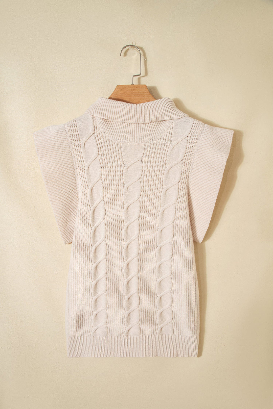 Zaylee Ruffled Short Sleeve Sweater