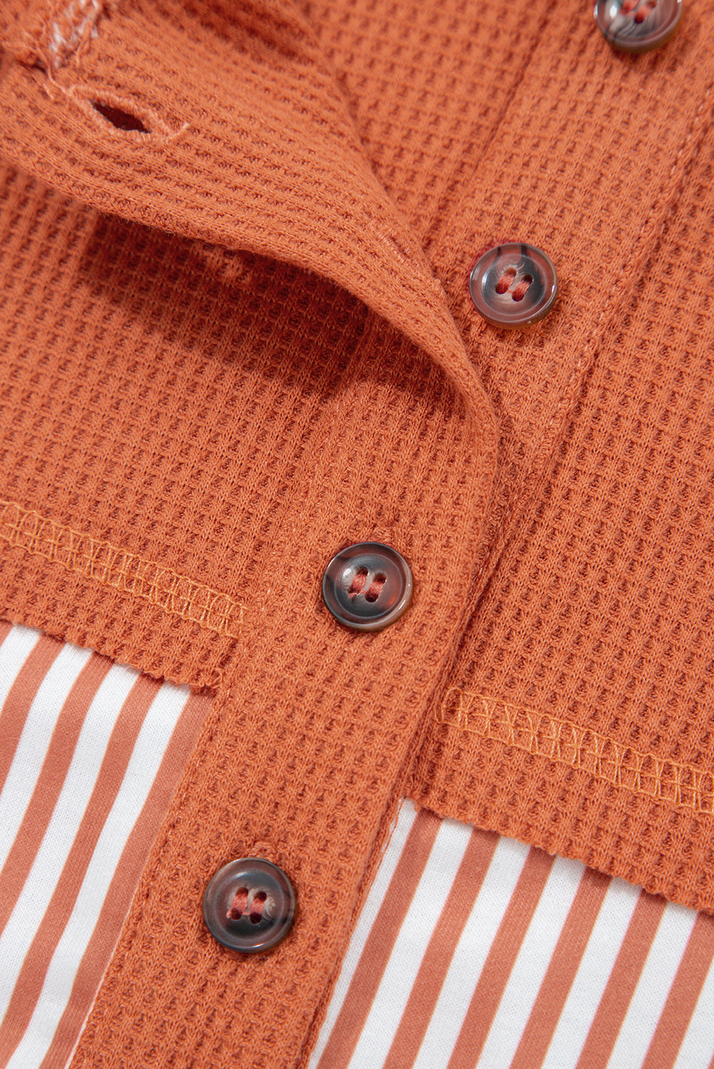 Taytum Patchwork Drawstring Hooded Long Sleeve Top