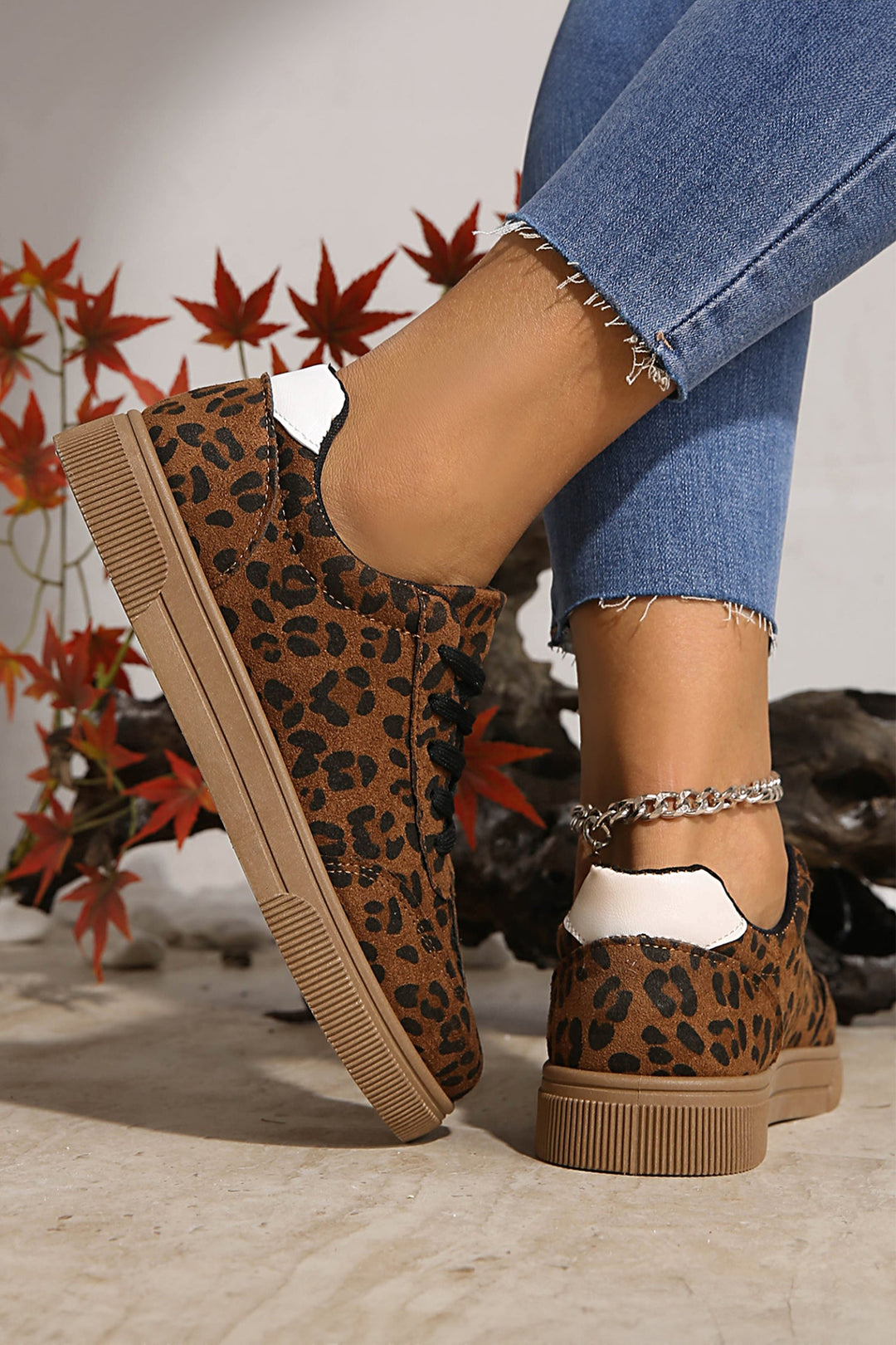 Emiliana Tab Patchwork Laceup Shoes