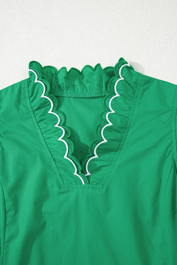 Mia Layered Short Sleeve Blouse