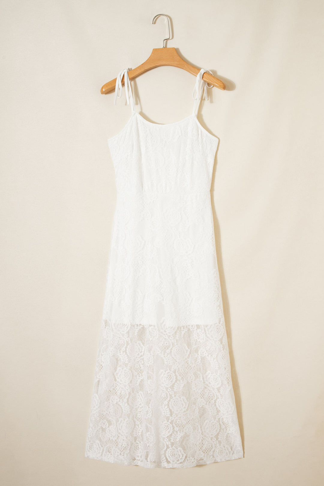 Maxine Lace Overlay Long Dress