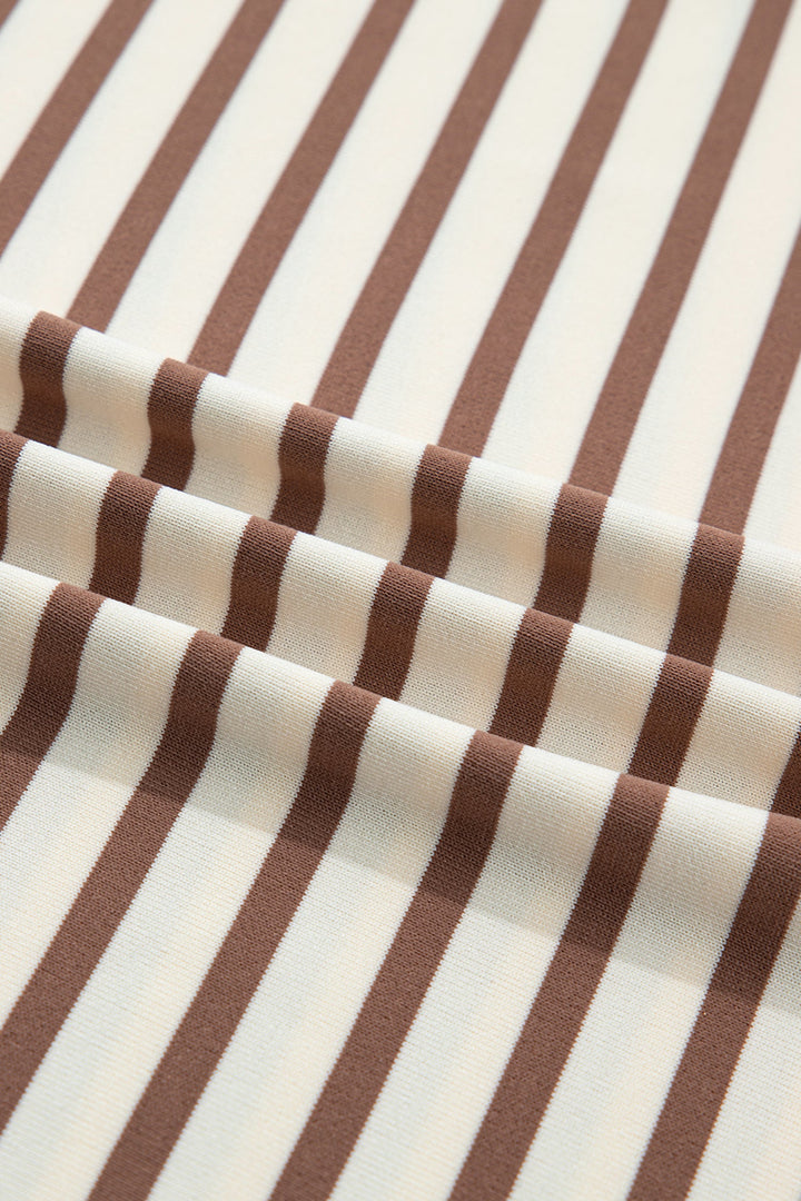 Keira Stripe Half T Shirt