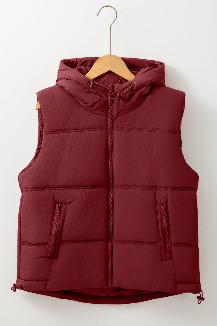 Clare Side Hooded Puffer Vest