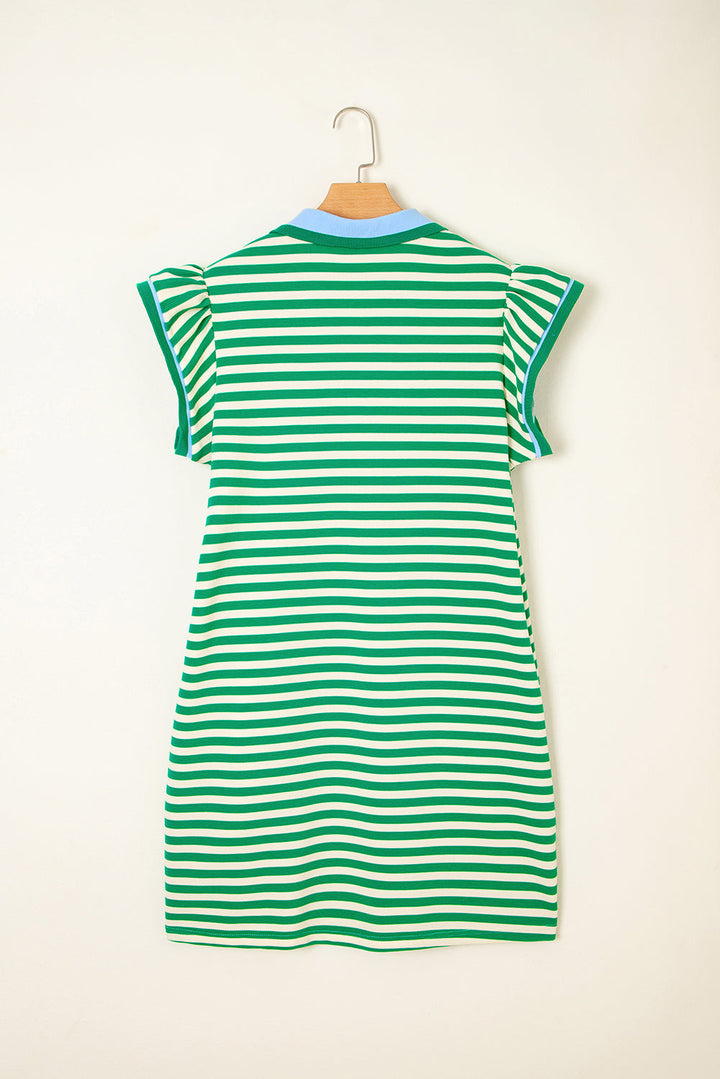 Kahlani Flutter Sleeve Short Dress