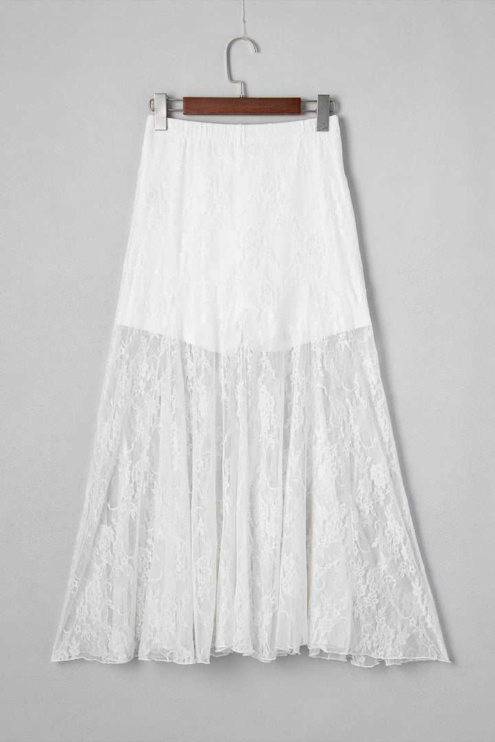 Maliyah Lace Flowy Maxi Skirt
