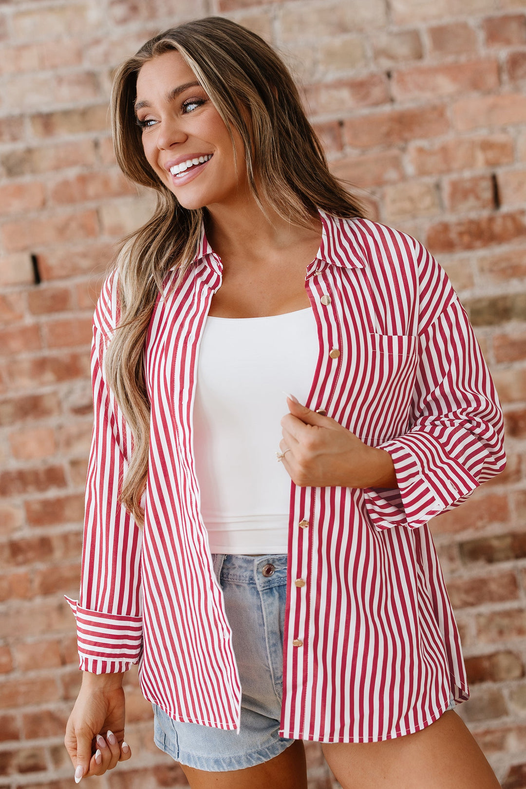 Mariah Side Slit Loose Shirt