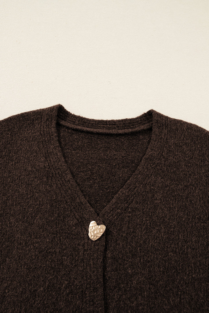 Kassidy Heart Metal Cardigan Sweater