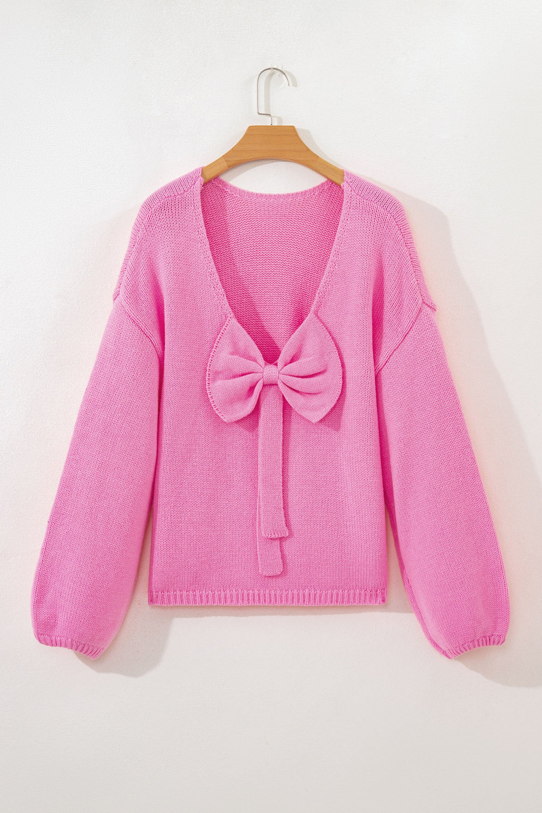 Olivia Backless Bubble Sleeve Sweater