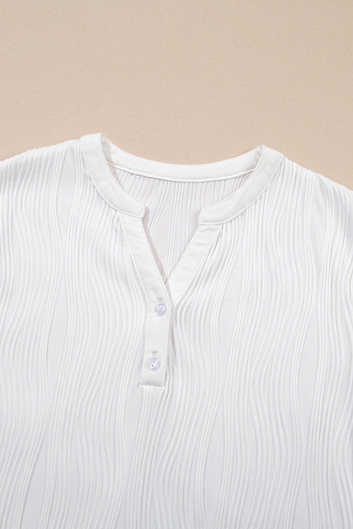 Raina Wavy Textured Tee