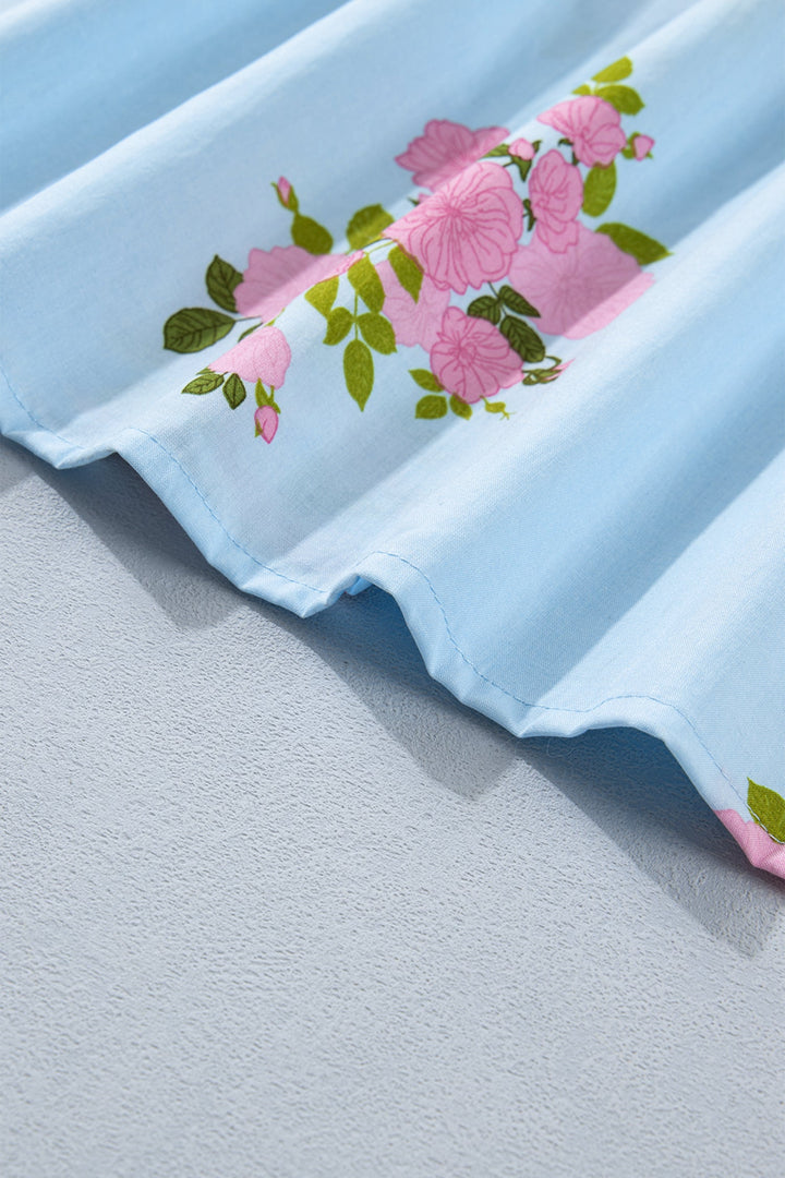 Lucy Print Scalloped Trim PLUS Dress