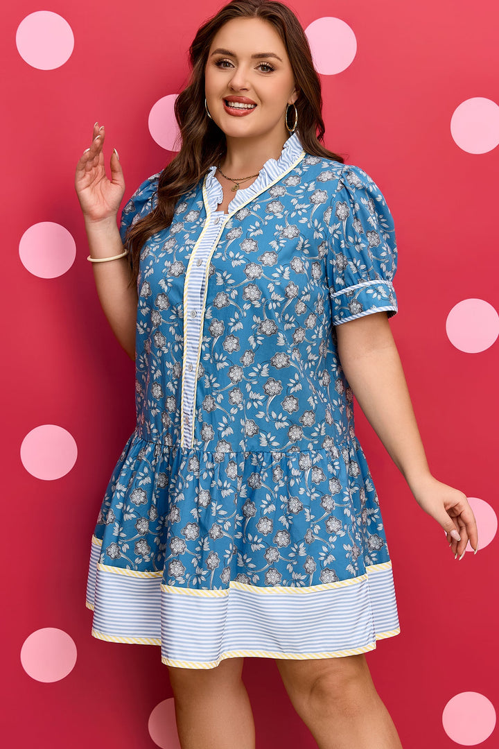 Meilani Front Ruffle Hem PLUS Dress