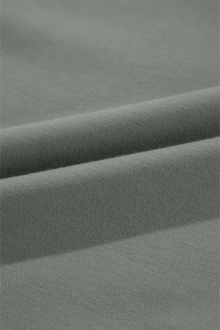 Valerie Solid Patchwork Sleeve Sweatshirt