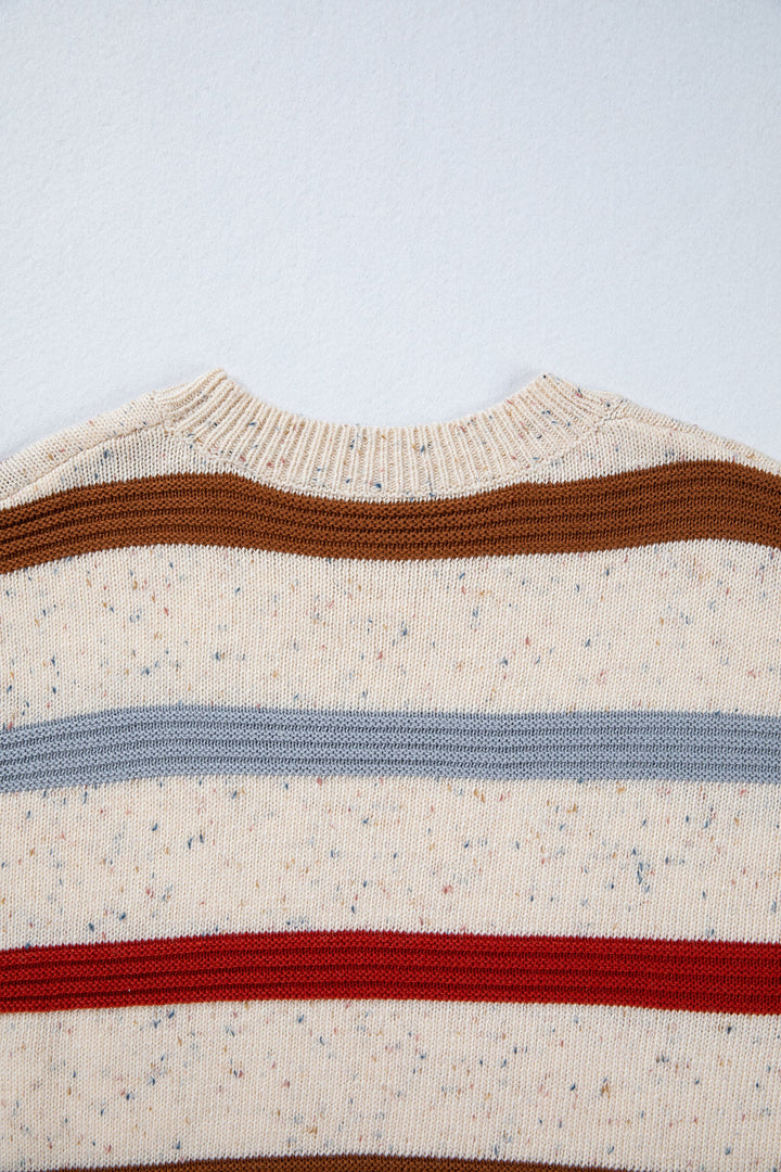Vivienne Shoulder Heathered Knit Sweater