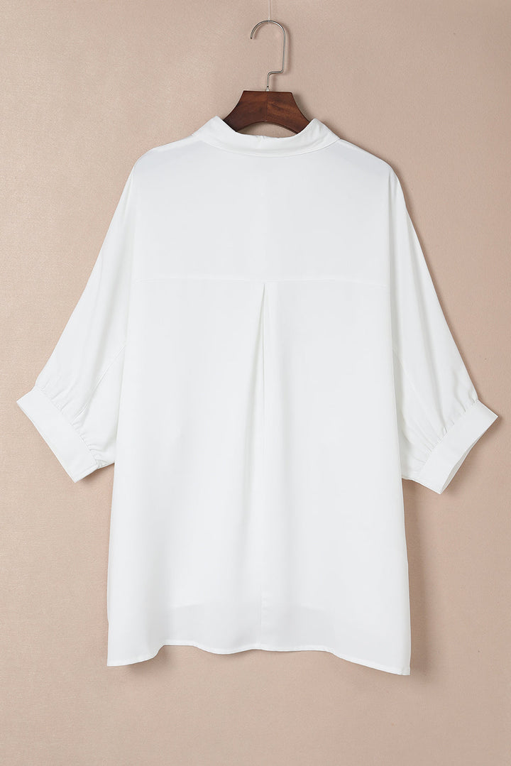 Itzel Puff Sleeve Oversize Shirt