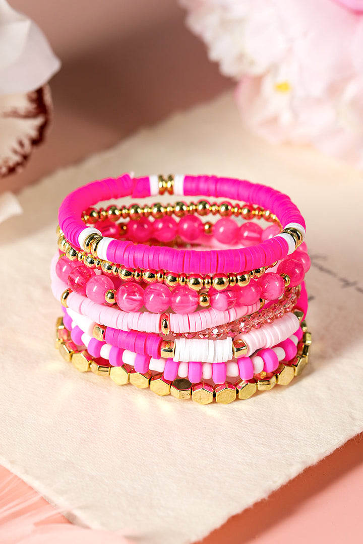 Dallas Beaded Elastic Bracelet Set