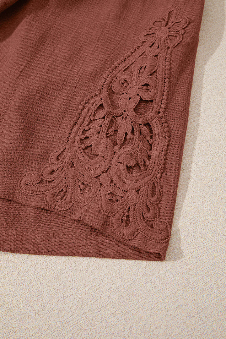 Kaia Waist Loose Linen Shorts