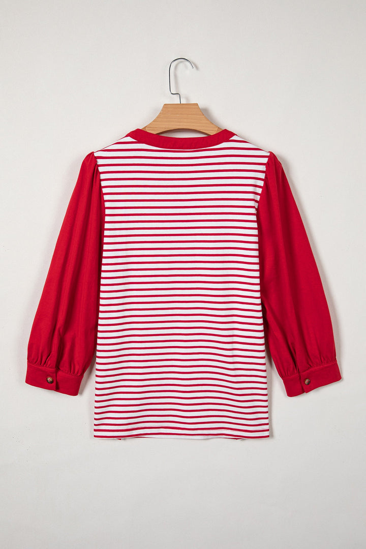 Wrenley 4 Sleeve Patchwork Top