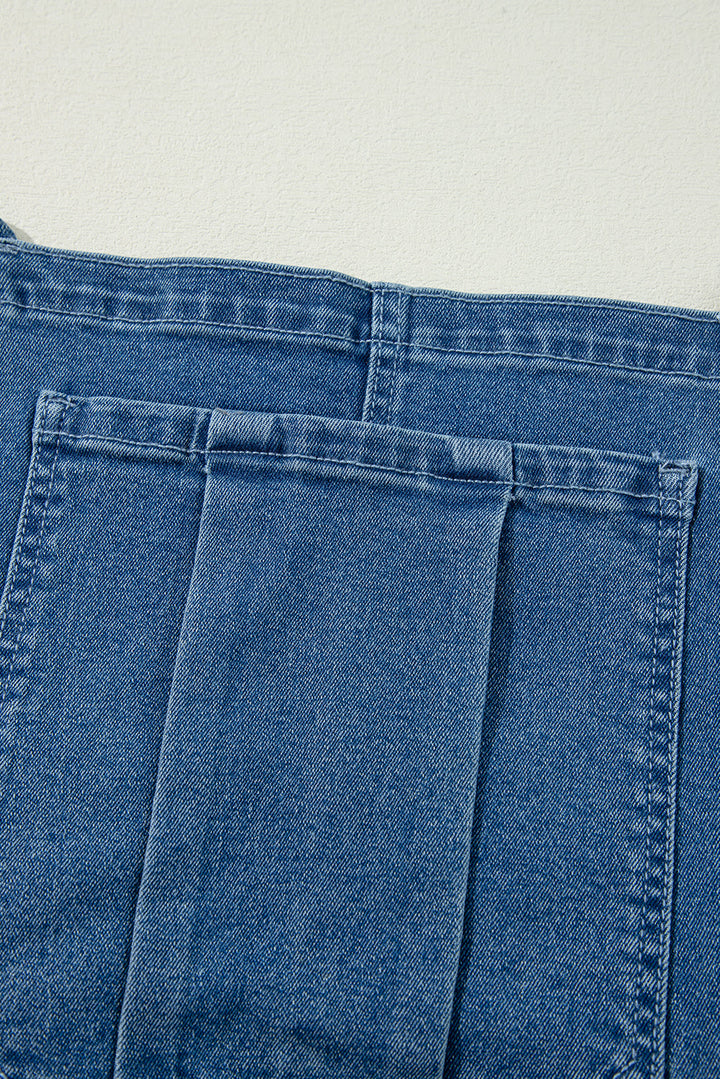 Maya Cropped Wide Leg Overalls