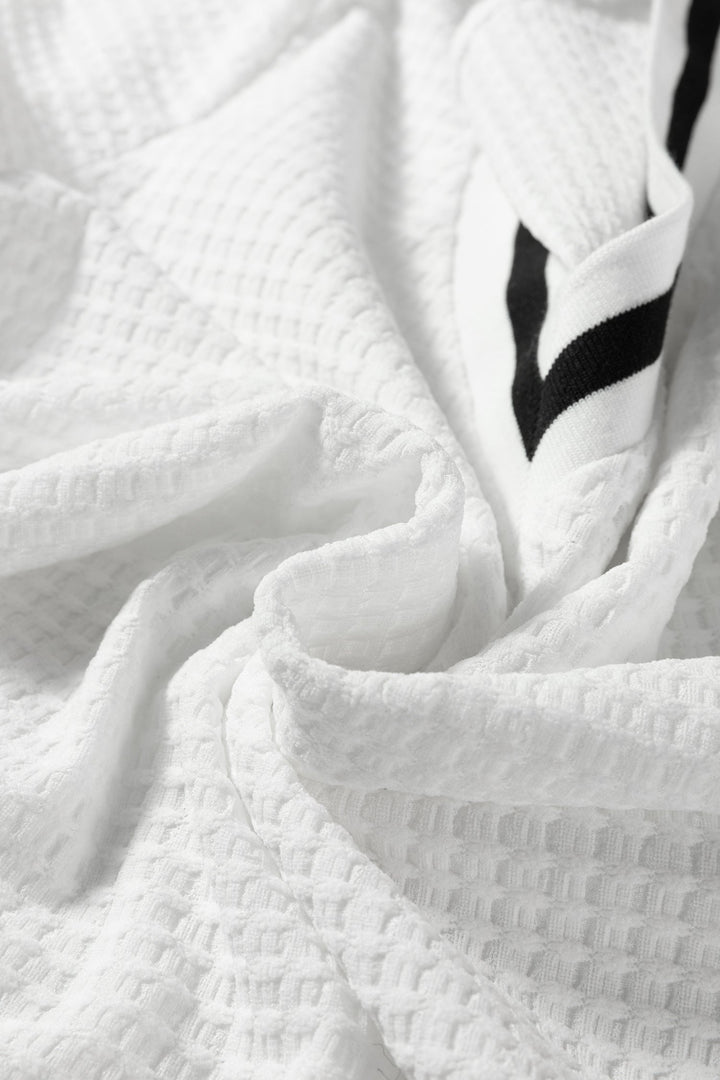 Greta Trim Pullover Waffle Top
