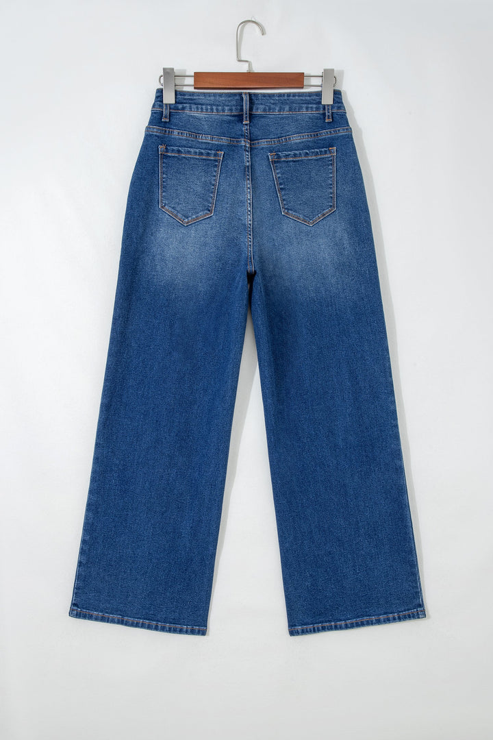 Yusra Seam Detail Shift Jeans