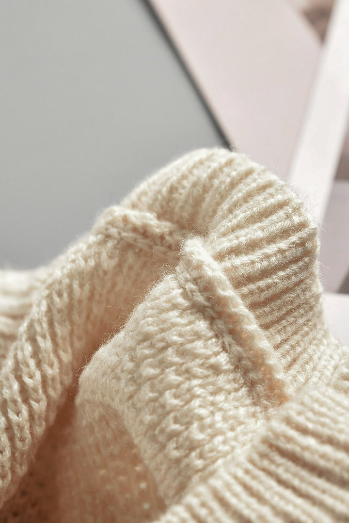 Jianna Netted Texture Pullover Sweater