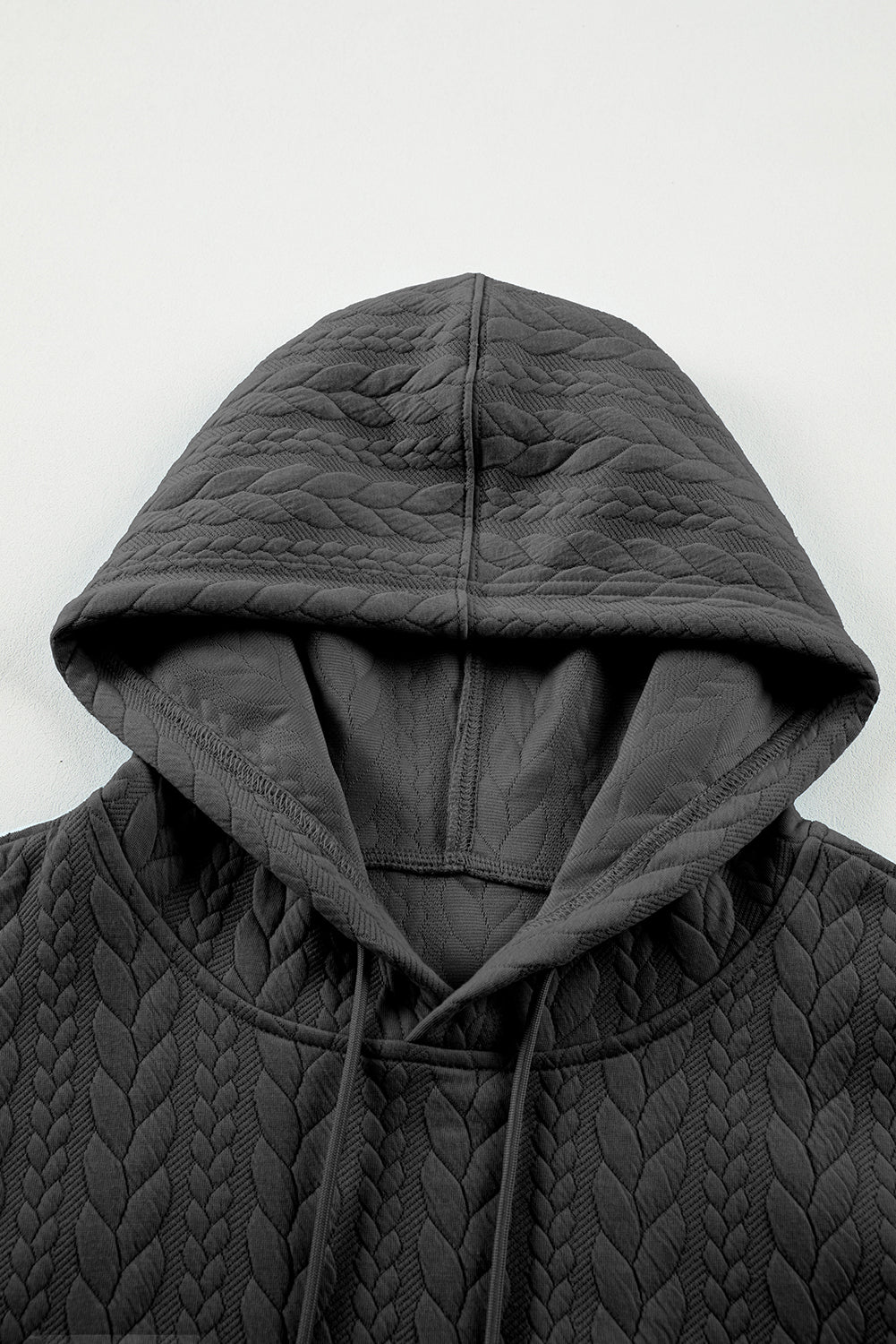 Promise Textured Baggy Solid Hoodie