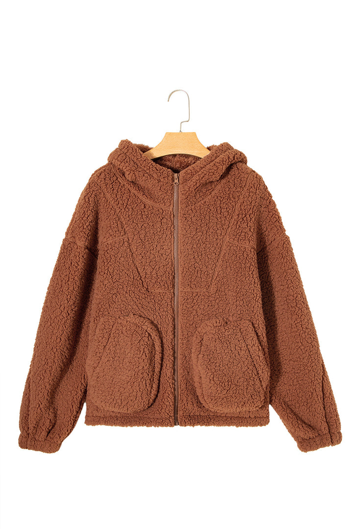 Bethany Up Hooded Sherpa Jacket