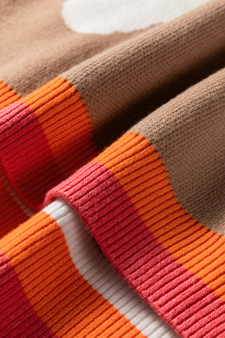 Scarlett Contrast Striped Baggy Sweater