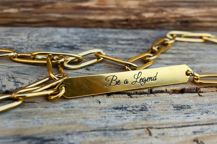 'Be a Legend' Legacy Charm Holder Paperclip Necklace
