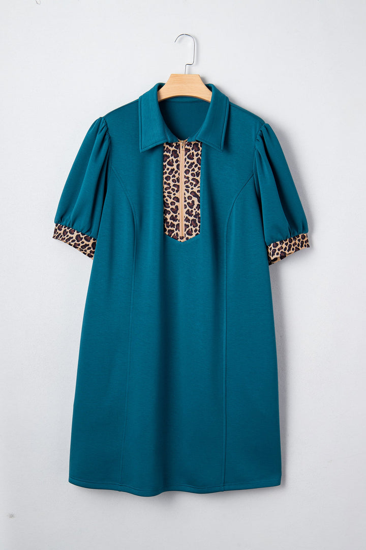 Keily Zip Collared Mini PLUS Dress