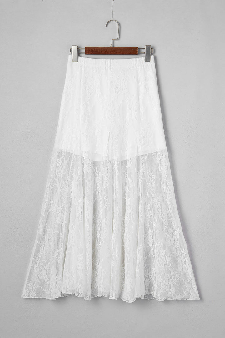 Maliyah Lace Flowy Maxi Skirt