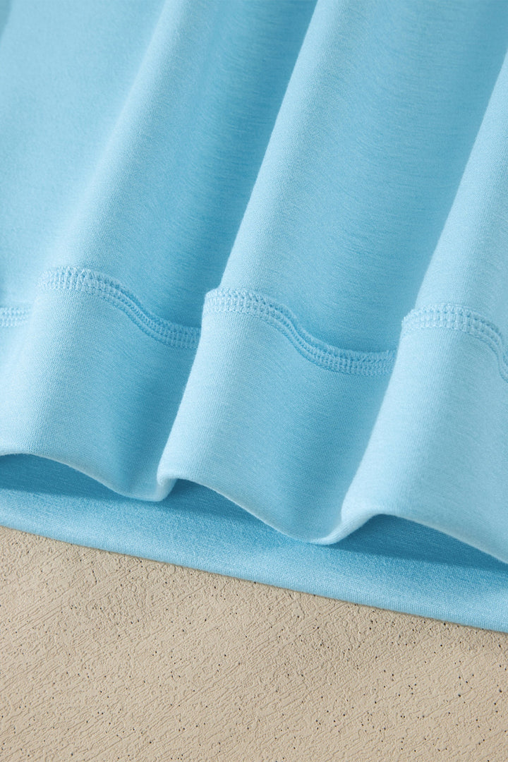 Sasha Seam Mock Oversize Tee Set