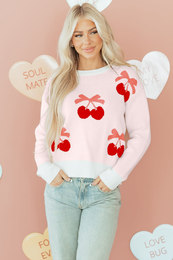 Nevaeh Pattern Drop Shoulder Sweater