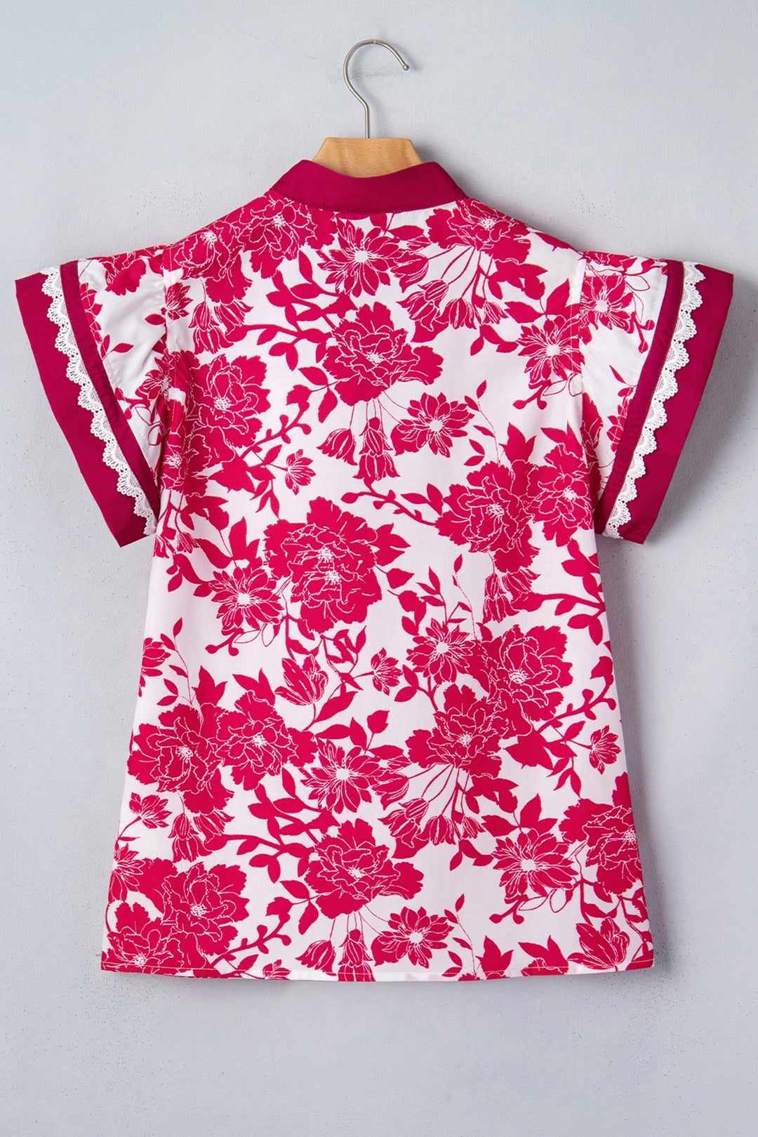 Dahlia Detail Flutter Sleeve Blouse