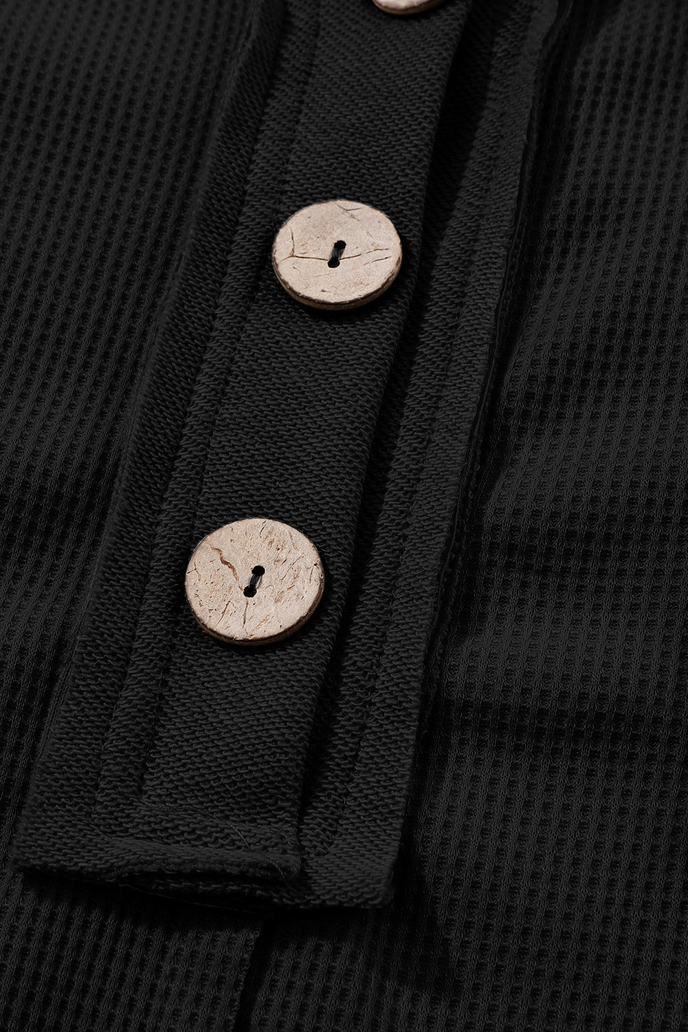 Nina Waffle Knit Long Sleeve Top