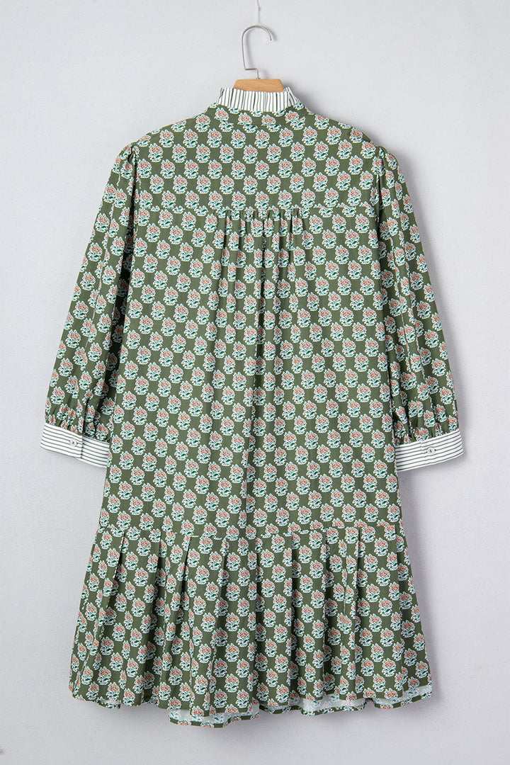Olivia 4 Sleeve Floral PLUS Dress