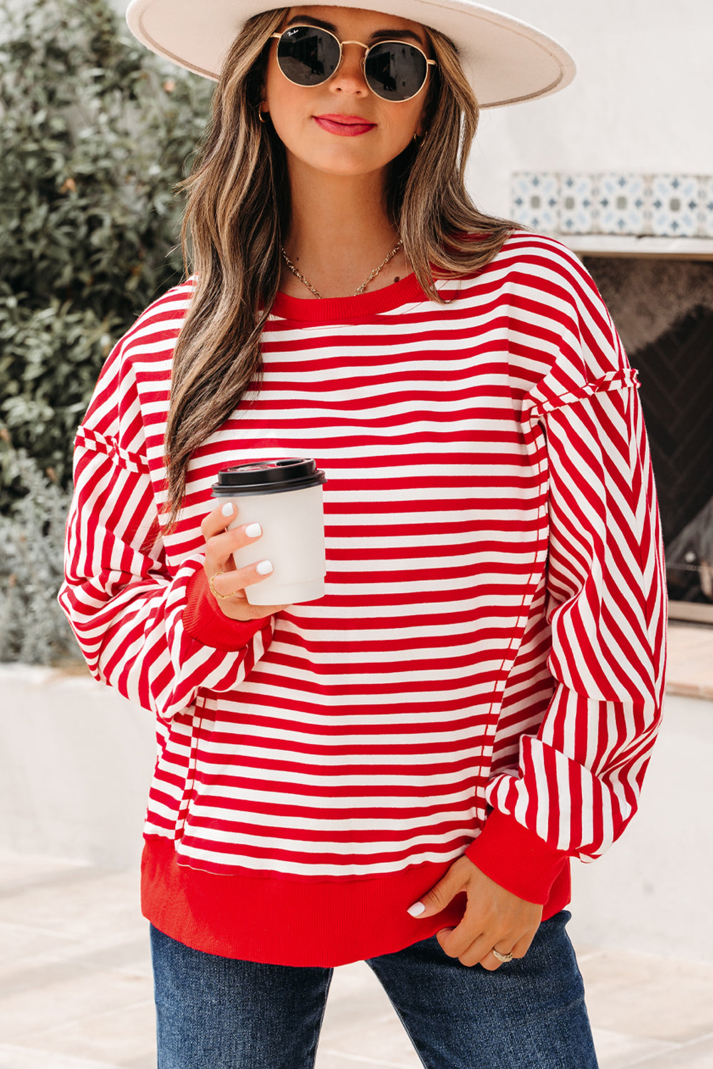 Gracelynn Shoulder Casual Pullover Top
