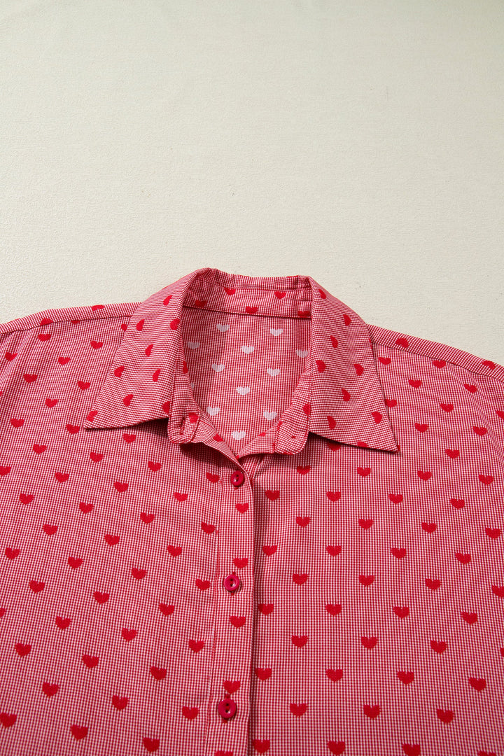Charlie Sleeve Loose Valentine Shirt