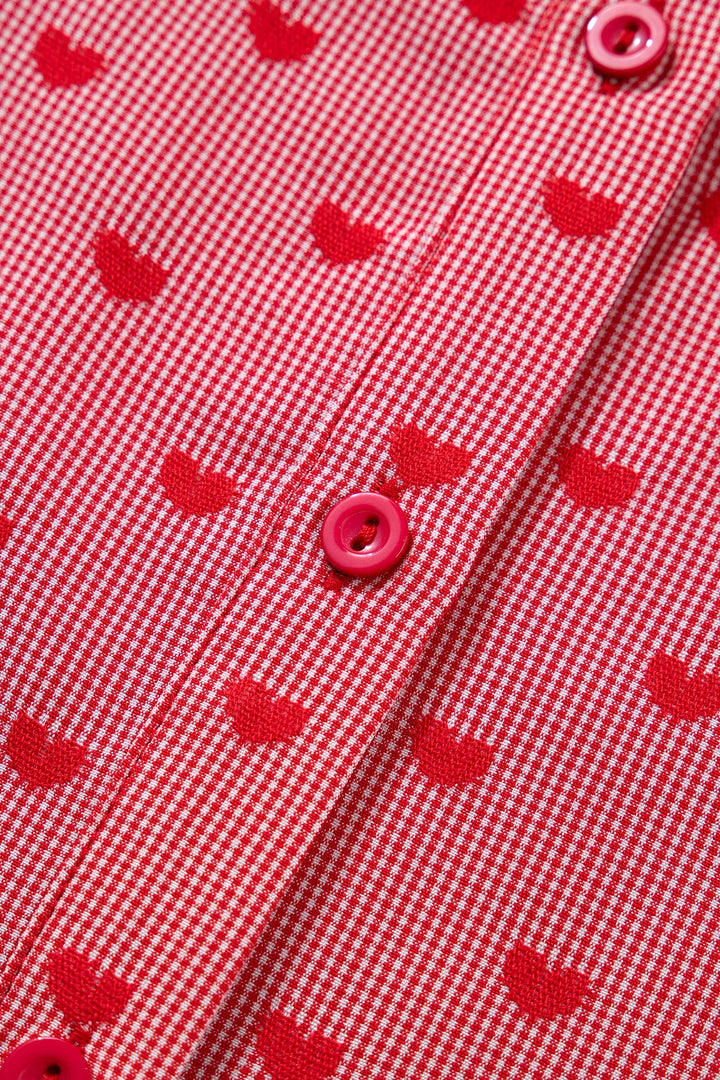 Charlie Sleeve Loose Valentine Shirt