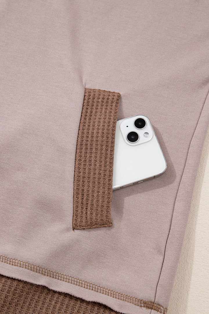 Alessia Exposed Seam Casual Hoodie